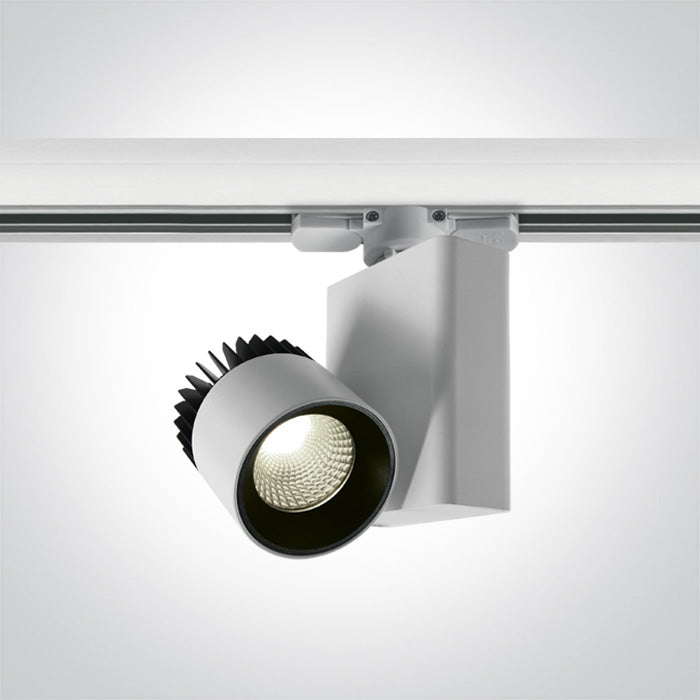 One Light 65610AT/W/C WHITE COB LED 10W CW TRACK SPOT 230V