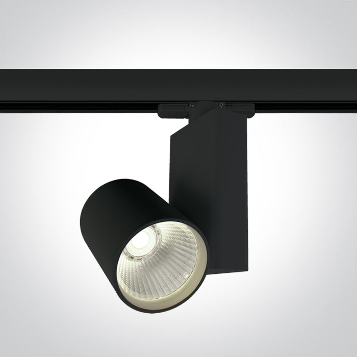 One Light 65611NT/B/C BLACK COB LED 15W CW TRACK SPOT 230V