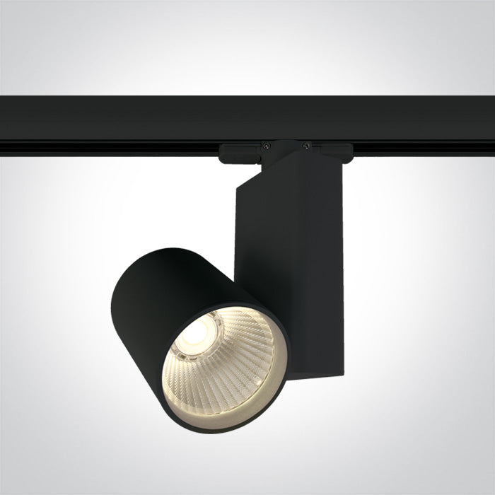 One Light 65611NT/B/W BLACK COB LED 15W WW TRACK SPOT 230V
