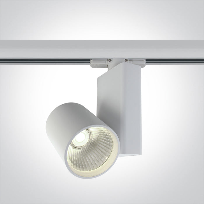 One Light 65611NT/W/C WHITE COB LED 15W CW TRACK SPOT 230V