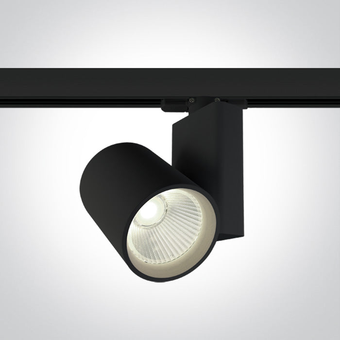 One Light 65612NT/B/C BLACK COB LED 30W CW TRACK SPOT 230V