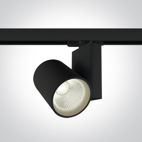One Light 65612NT/B/C BLACK COB LED 30W CW TRACK SPOT 230V