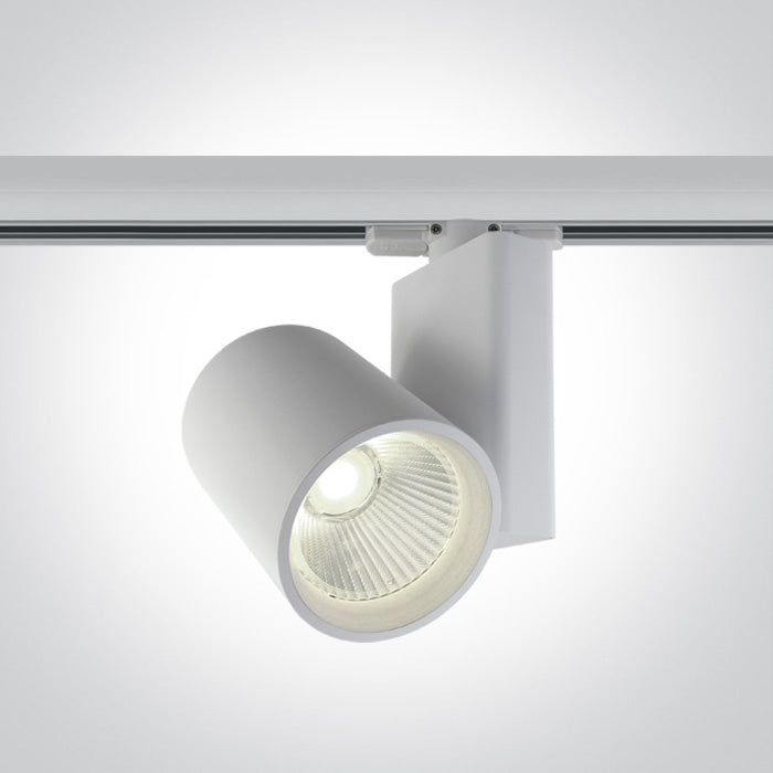 One Light 65612NT/W/C WHITE COB LED 30W CW TRACK SPOT 230V