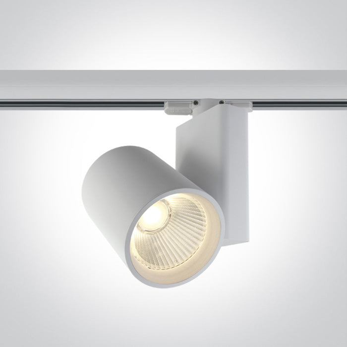 One Light 65612NT/W/W WHITE COB LED 30W WW TRACK SPOT 230V