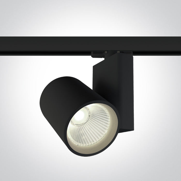 One Light 65614NT/B/C BLACK COB LED 42W CW TRACK SPOT 230V