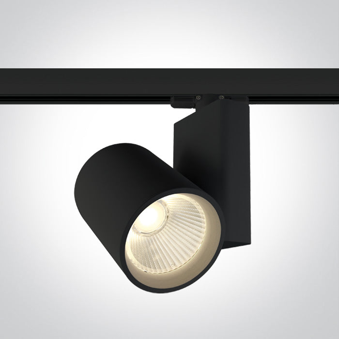 One Light 65614NT/B/W BLACK COB LED 42W WW TRACK SPOT 230V