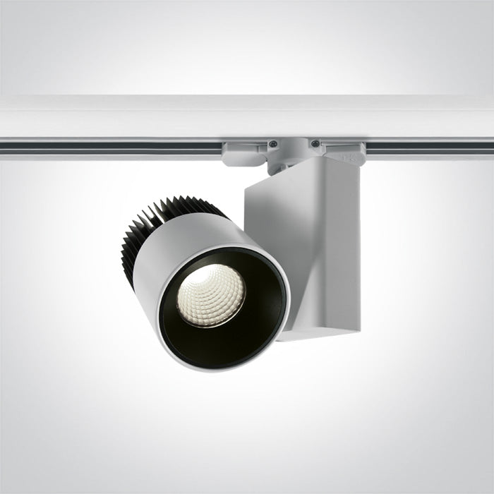 One Light 65620AT/W/C WHITE COB LED 20W CW TRACK SPOT 230V