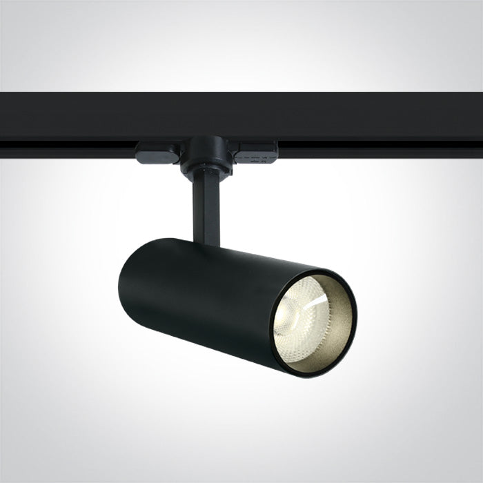 One Light 65642AT/B/C BLACK COB LED 10W CW TRACK SPOT 38deg 230V