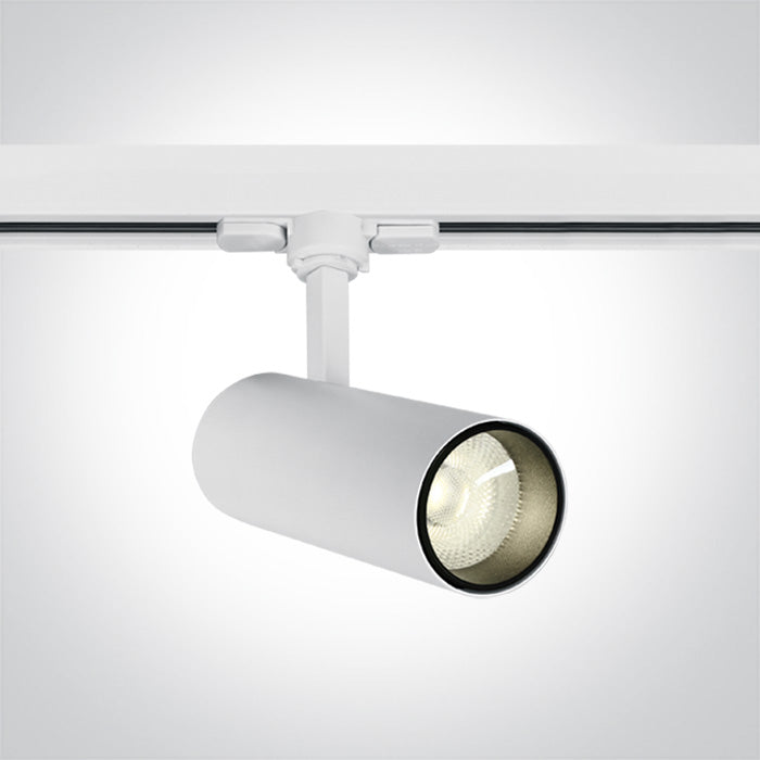 One Light 65642AT/W/C WHITE COB LED 10W CW TRACK SPOT 38deg 230V