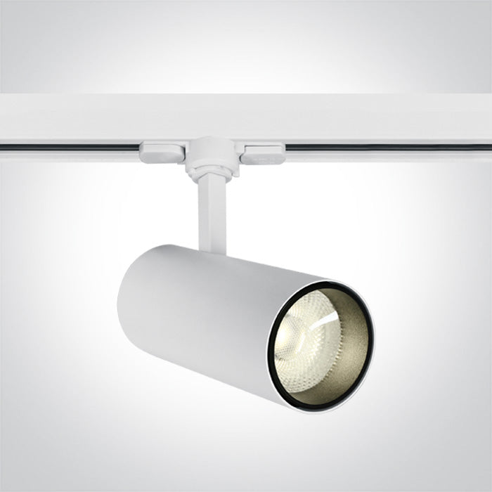 One Light 65642BT/W/C WHITE COB LED 20W CW TRACK SPOT 38deg 230V