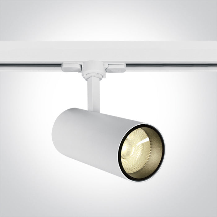 One Light 65642BT/W/W WHITE COB LED 20W WW TRACK SPOT 38deg 230V
