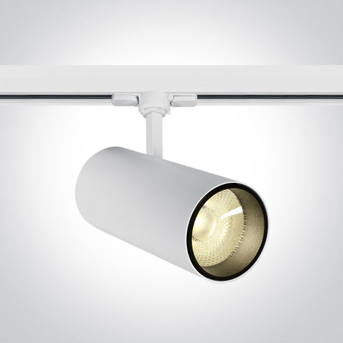 One Light 65642CT/W/W WHITE COB LED 30W WW TRACK SPOT 38deg 230V