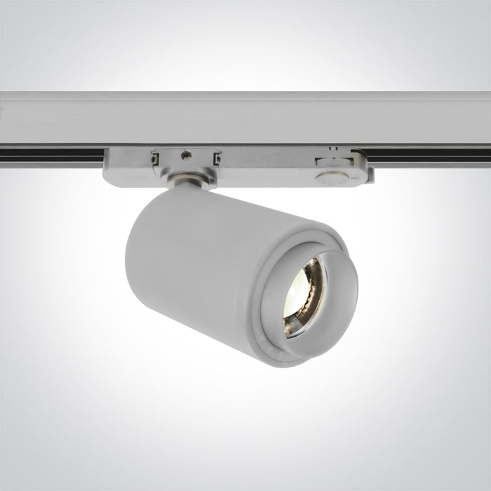 One Light 65650BT/W/C WHITE COB 20W CW TRACK SPOT 20-60deg ADJUSTABLE BEAM 230V