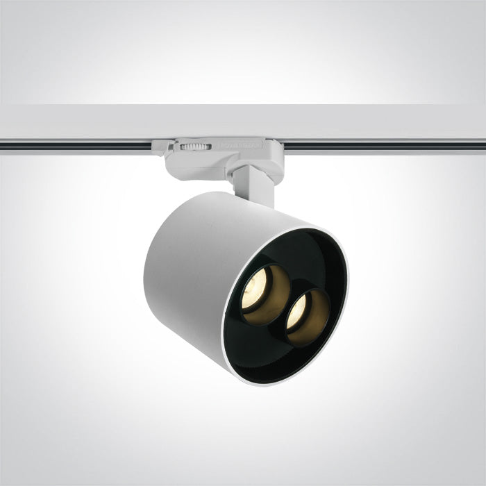 One Light 65656BT/W/W WHITE LED 12W TRACK SPOT WW IP20 230V DARK LIGHT