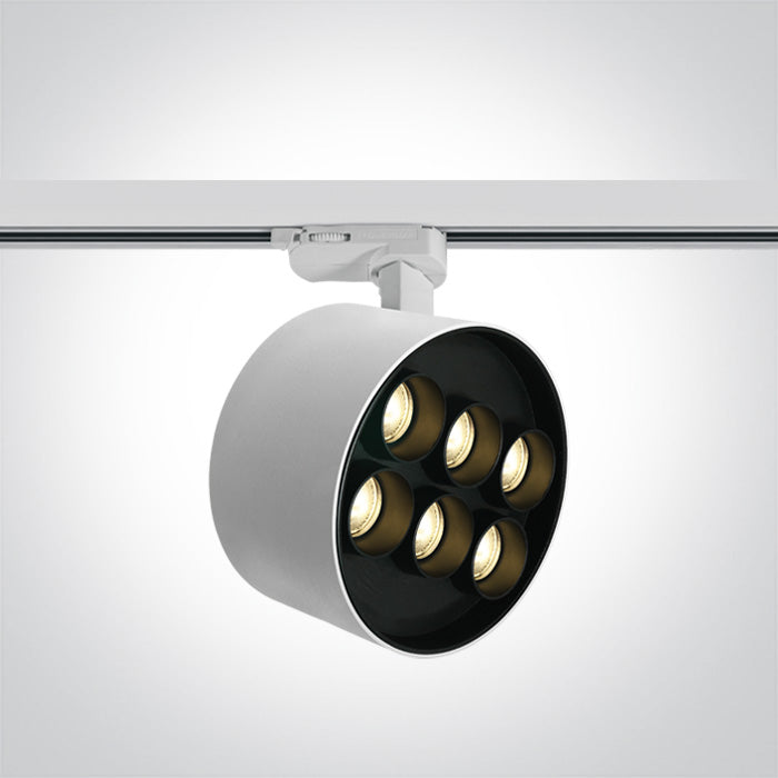 One Light 65656DT/W/W WHITE LED 36W TRACK SPOT WW IP20 230V DARK LIGHT