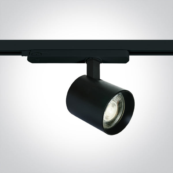 One Light 65660AT/B/C BLACK 10W/15W/20W CW TRACK SPOT 230V