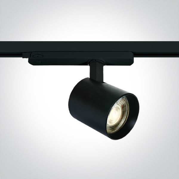 One Light 65660AT/B/W BLACK 10W/15W/20W WW TRACK SPOT 230V