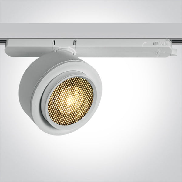 One Light 65662BT/W/W WHITE TRACK SPOT 25W WW 15-45deg 230V HONEYCOMB