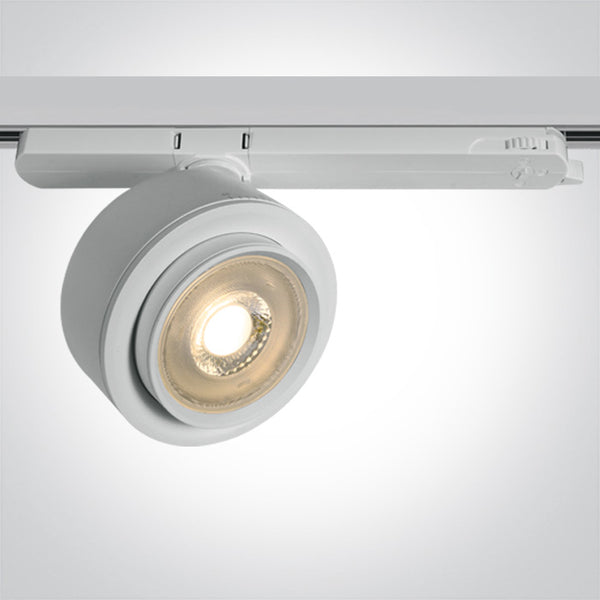 One Light 65662BT/W/W WHITE TRACK SPOT 25W WW 15-45deg 230V HONEYCOMB