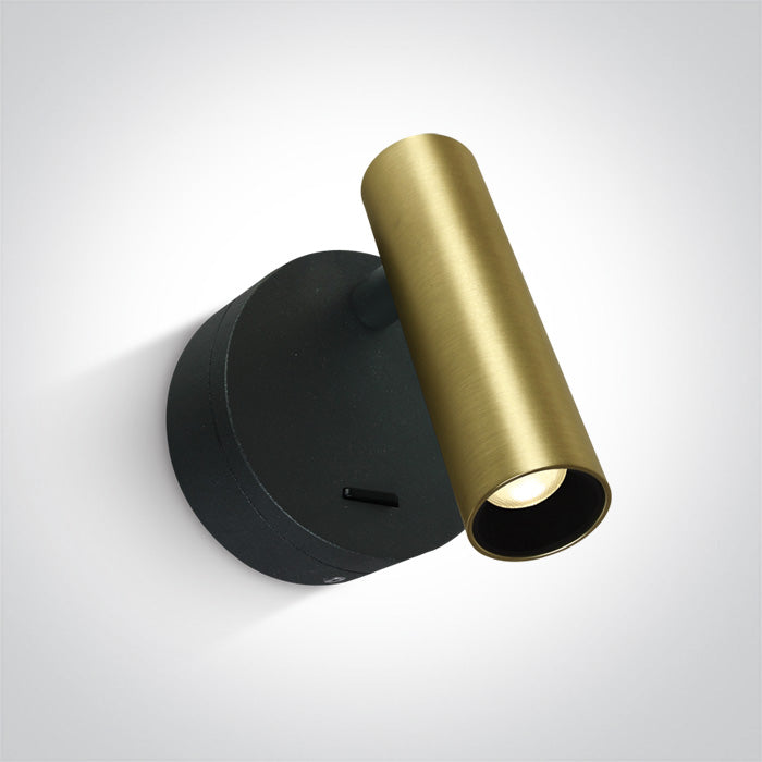 One Light 65738/BBS/W BRUSHED BRASS LED 3W WW IP20 100-240V