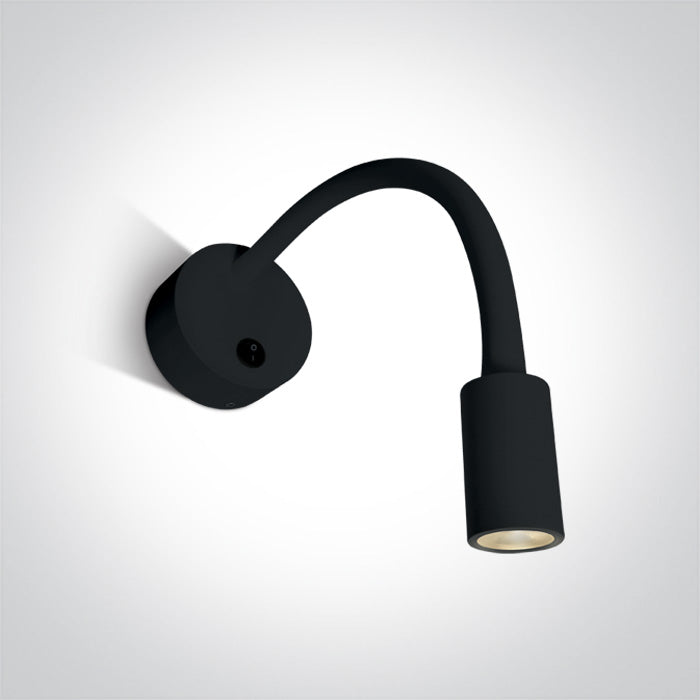 One Light 65738A/B/W BLACK LED 3W WW IP20 100-240V
