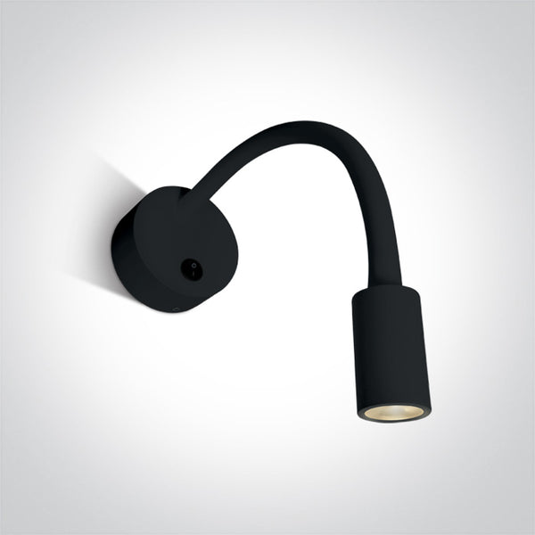 One Light 65738A/B/W BLACK LED 3W WW IP20 100-240V