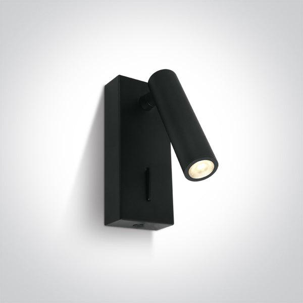 One Light 65746/B/W BLACK LED 3W WW IP20 100-240V