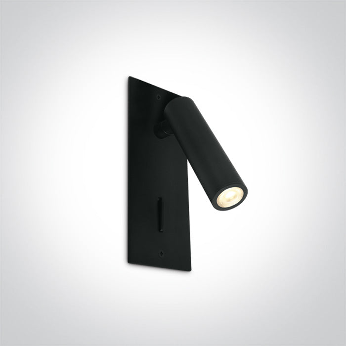 One Light 65746R/B/W BLACK RECESSED LED 3W WW IP20 100-240V