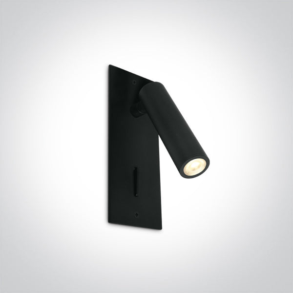 One Light 65746R/B/W BLACK RECESSED LED 3W WW IP20 100-240V