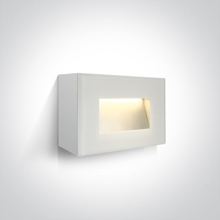 One Light 67076/W/W WHITE IP65 LED 4W WW 230V