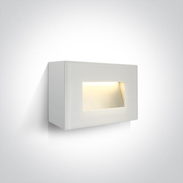 One Light 67076/W/W WHITE IP65 LED 4W WW 230V