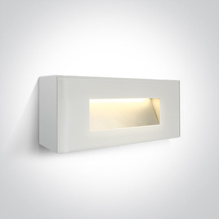 One Light 67076A/W/W WHITE IP65 LED 5W WW 230V