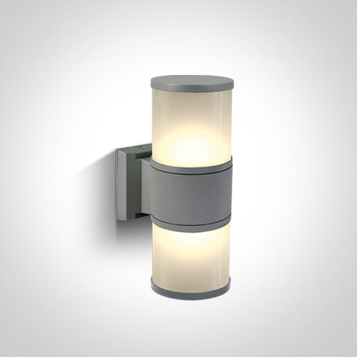 One Light 67098/G GREY WALL BRACKET 2xE27 20w