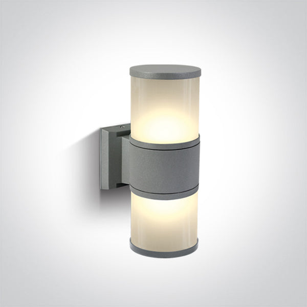 One Light 67098/G GREY WALL BRACKET 2xE27 20w