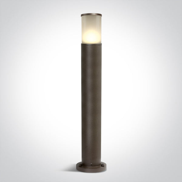 One Light 67102/BR RUST BROWN POLE 75cm E27 20w