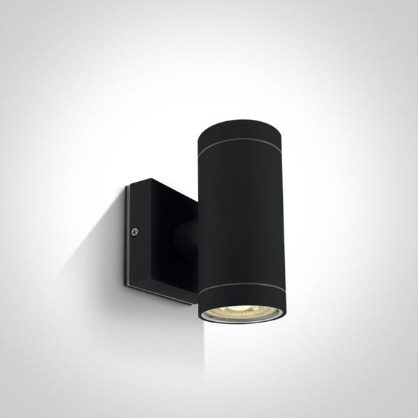 One Light 67130/B BLACK WALL 2xGU10 35w IP54