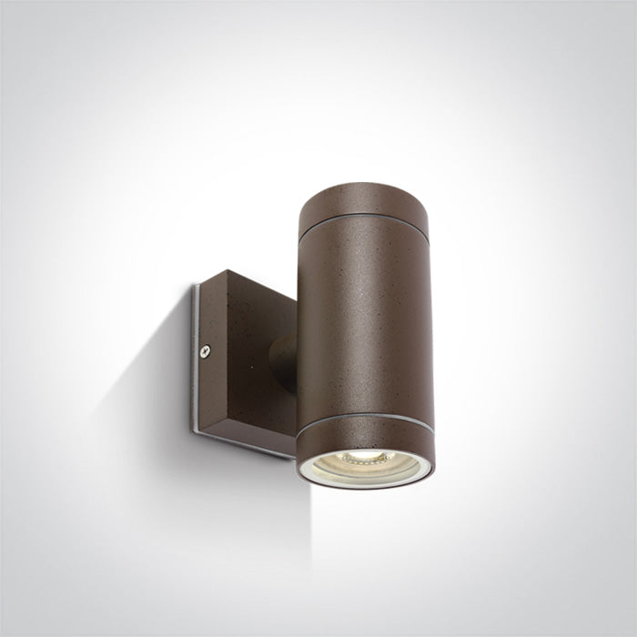 RUST BROWN WALL 2xGU10 35w IP54 67130/BR