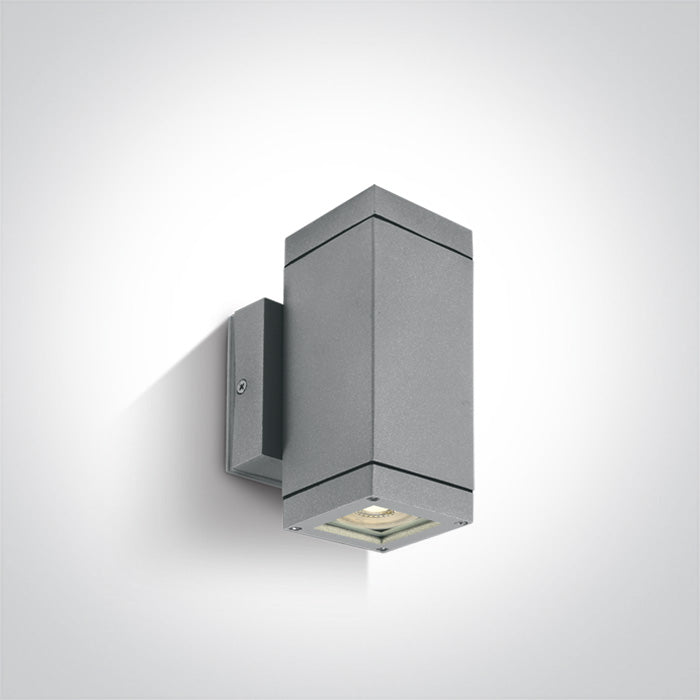 One Light 67130A/G GREY WALL 2xGU10 35w IP54