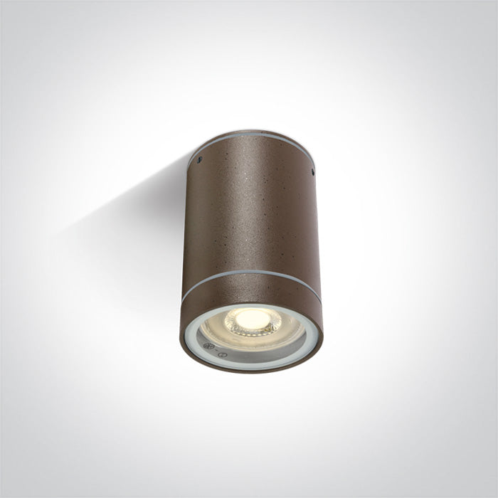 One Light 67130C/BR RUST BROWN CYLINDER GU10 35w IP54