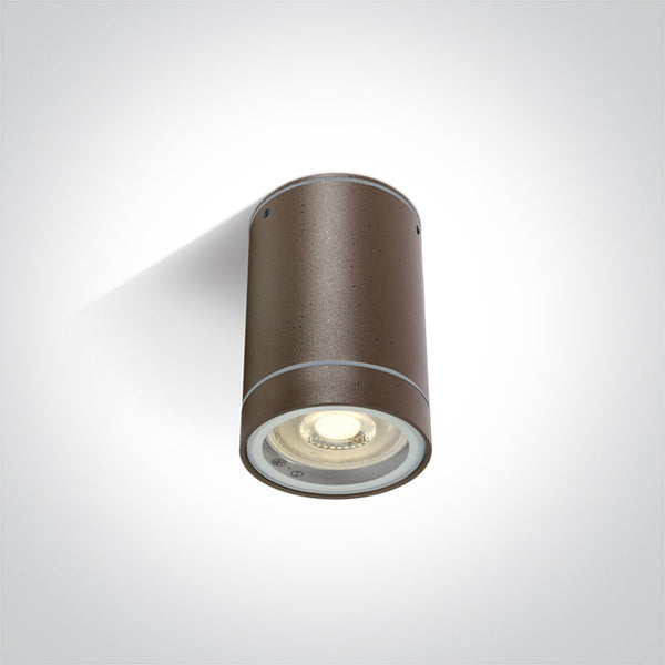 One Light 67130C/BR RUST BROWN CYLINDER GU10 35w IP54