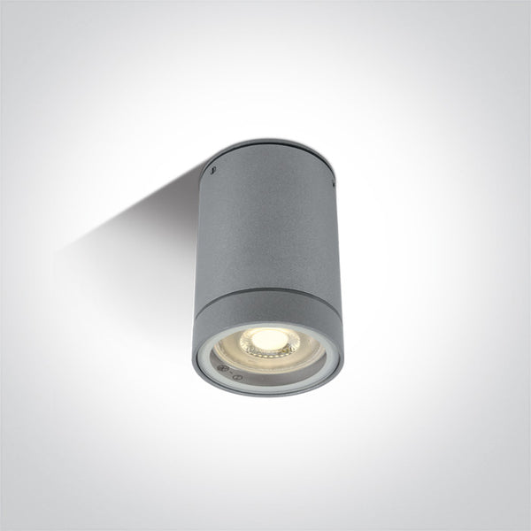 One Light 67130C/G GREY CYLINDER GU10 35w IP54