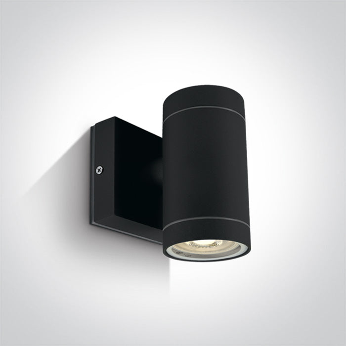 One Light 67130E/B BLACK WALL GU10 35w IP54