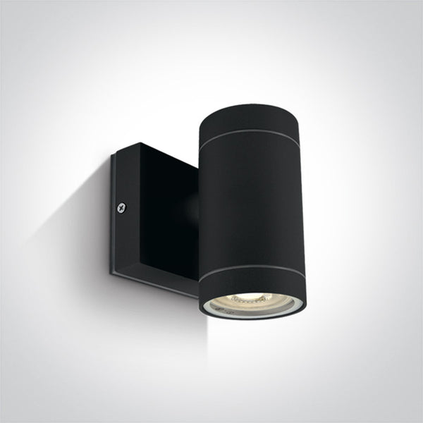 One Light 67130E/B BLACK WALL GU10 35w IP54