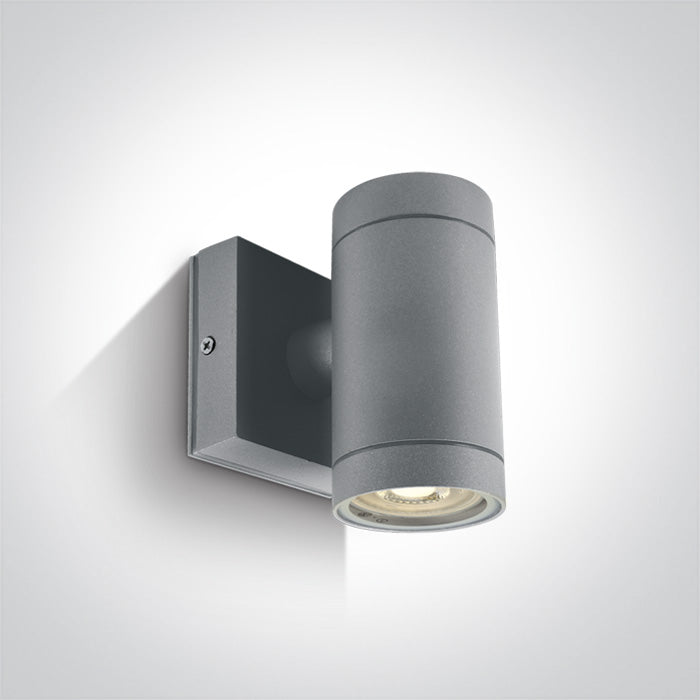One Light 67130E/G GREY WALL GU10 35w IP54