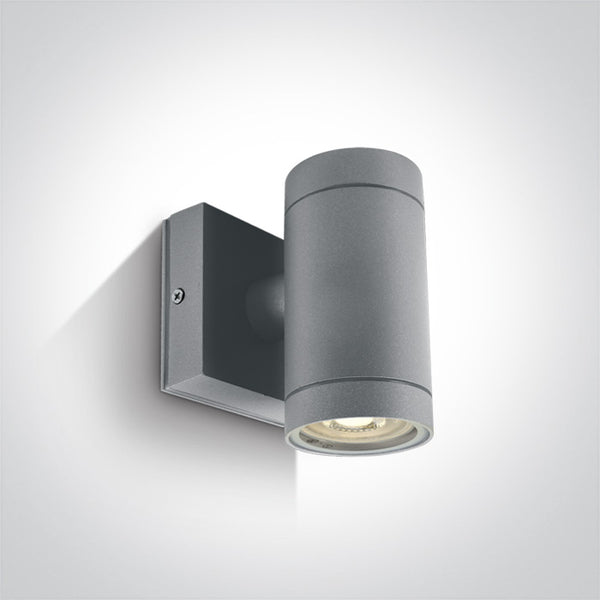 One Light 67130E/G GREY WALL GU10 35w IP54
