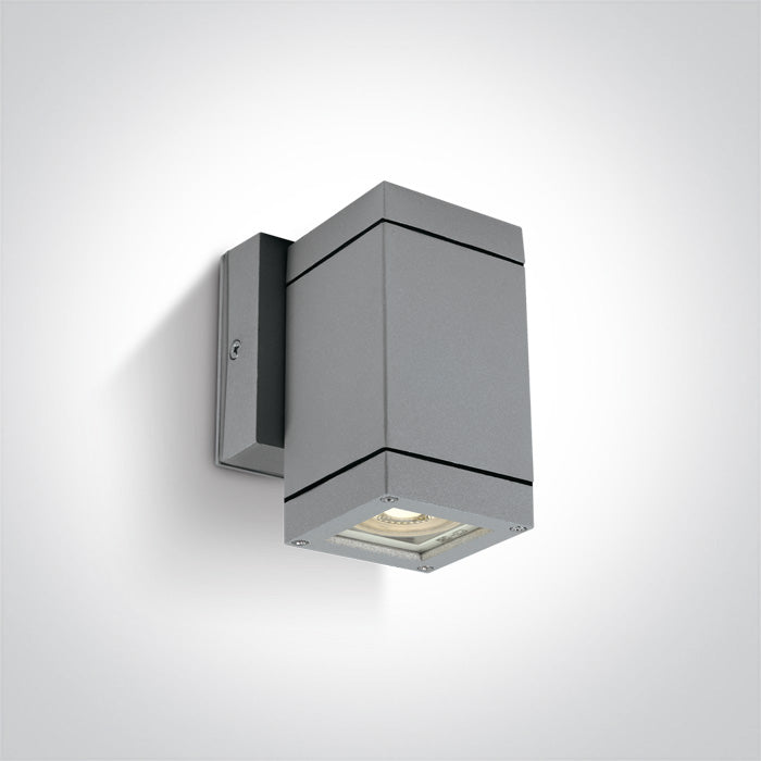 One Light 67130F/G GREY WALL GU10 35w IP54