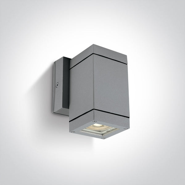 One Light 67130F/G GREY WALL GU10 35w IP54