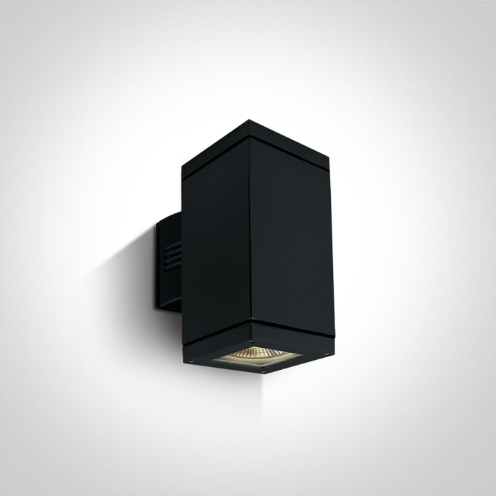 One Light 67132A/B BLACK WALL 2xPAR30 IP54