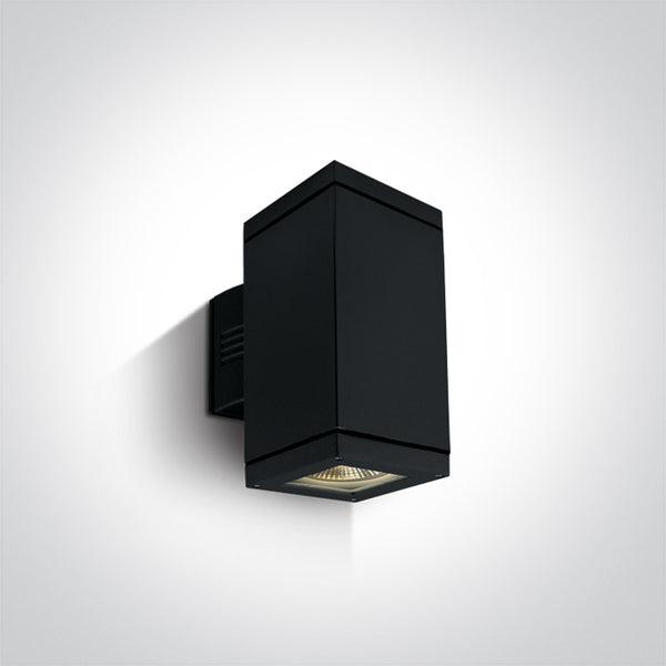 One Light 67132A/B BLACK WALL 2xPAR30 IP54