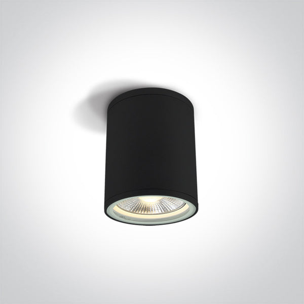 One Light 67132C/B BLACK CYLINDER PAR30 E27 IP54